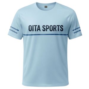 Camiseta Deportiva Azul Cielo para Hombre, Ropa Deportiva de Poliéster, Ropa de Entrenamiento Atlético, Ropa de Equipo, Ropa de Alto Rendimiento para Juegos al Aire Libre - Product Image 1