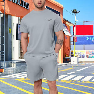 Conjuntos Deportivos de Verano de Manga Corta Más Vendidos para Deportes y Moda en 2026, Chándal Informal con Logotipo Personalizable - Product Image 6