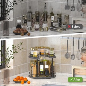 Stylish Countertop Rack <b>Kitchen</b> Organizer Spice Cutlery Oil Bottle <b>Storage</b> Stand And Modern <b>Kitchen</b> Utility Shelf From India - Product Image 5