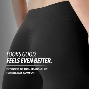 Leggings Confort Sans Coutures Taille Haute Extensibles Doux Yoga Entraînement Contrôle du Ventre Respirants Non Transparent - Product Image 4