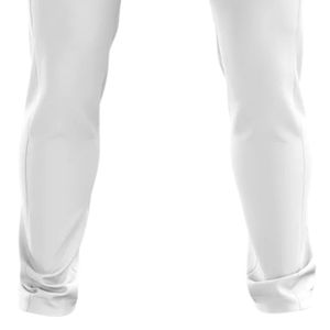 Men <b>White</b> <b>Cricket</b> Trousers Polyester Sports Pants Tournament Wear Athletic Training Match Uniform Clothing - Product Image 5