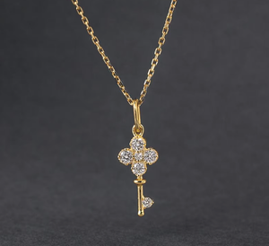 Colgante Solitario de Diamante Redondo de Corte Brillante en Plata 925, Joyería Vintage para Mujer, Compromiso y Boda, Certificado IGI, Cultivado en Laboratorio - Product Image 1