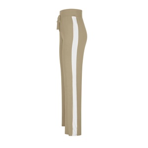 Pantalon de jogging décontracté en polaire pour femme, coupe ample, taille haute élastique, léger, motif rayé uni, style athlétique - Product Image 6