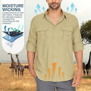 Camisa de Pesca para Hombre de Secado Rápido UPF 50+, Ligera, Transpirable, con Botones, Protección Solar, Ropa de Alto Rendimiento - Product Image 4