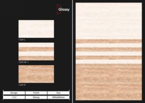 Carreaux muraux en céramique brillante de qualité supérieure 30X60CM 300X600MM 12X24 pouces Finition murale décorative moderne pour salle de bain et cuisine - Product Image 5
