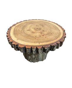 Support à gâteau rond en bois décoratif avec dôme en acrylique transparent pour mariage, anniversaire, fête - Product Image 5