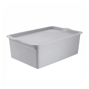 OEM Custom PP Plastic Storage Box With Lid Stackable Workspace Storage Box - Product Image 3