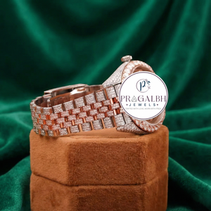 Fournisseur en gros de montres de luxe pour hommes entièrement serties de moissanite, pouvant passer le test de pureté, montres haut de gamme - Product Image 4