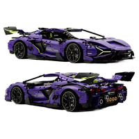 GULY-10635 MOC Blocs de construction en plastique, modèle de voiture de sport, 3654 pièces, alimenté par batterie, jouet d'assemblage DIY, pour les âges de 15 à 35 ans