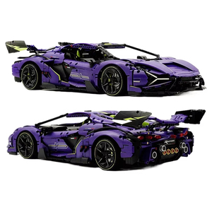 GULY-10635 MOC Blocs de construction en plastique, modèle de voiture de sport, 3654 pièces, alimenté par batterie, jouet d'assemblage DIY, pour les âges de 15 à 35 ans - Product Image 1