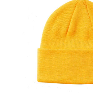 Vente en gros de bonnets d'hiver unisexes en laine 100% respirante et imperméable, avec broderie personnalisée du logo, bonnets décontractés - Product Image 6