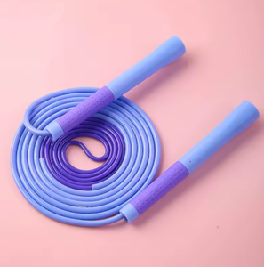 White Jump <b>Rope</b> with Foam Handle 2.5M Portable for Home <b>Exercise</b> Unisex Fitness Equipment - Product Image 3