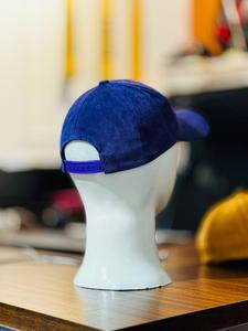 Gorra de Béisbol Unisex de Pana Azul, 6 Paneles, Color Sólido, Casual, para Adultos, 56-58CM, 100% Algodón, para las Cuatro Estaciones - Product Image 3