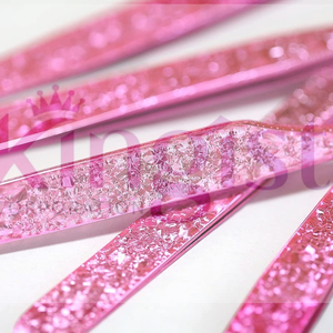 Stainless Steel Eyelash Extension Tweezers <b>Set</b> with <b>Pink</b> and Gold Fiber Tips Anti-Magnetic & Durable for Volume Lash Extensions - Product Image 3