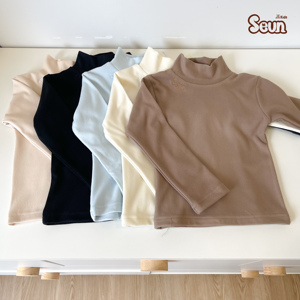 เสื้อเด็ก SeunKids คอเต่า แขนยาว 5 ซม. เนื้อผ้านุ่ม ยืดหยุ่นได้ ใส่กันหนาว ผลิตจากโรงงานในเวียดนาม - Product Image 1