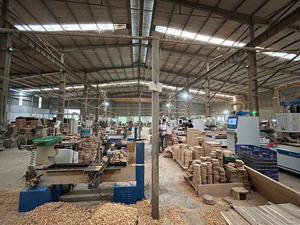 Vente en gros plateau de service vietnamien en bois d'acacia naturel assiettes à dîner pétoncles pour servir des boissons collations Desserts dans le salon - Product Image 6