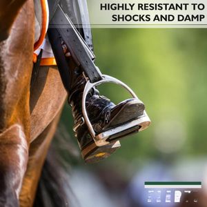 Estribos DE SEGURIDAD australianos con logotipo personalizado, estribos ligeros, estribos flexibles para montar a caballo, equipo de equitación inglés - Product Image 6