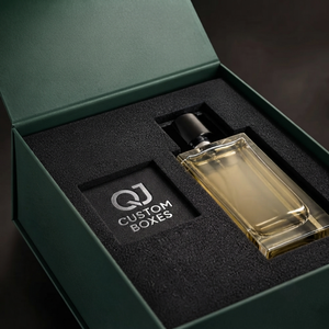 Boîte cadeau de parfum de luxe biodégradable noire, boîte d'emballage rigide en carton magnétique personnalisée, sac en papier avec votre propre logo - Product Image 3