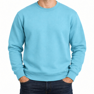 Sudadera de invierno extragrande para hombre 100% algodón, de gran venta, bicolor, con cremallera, efecto lavado a la piedra, con logotipo bordado personalizado y apliques - Product Image 1