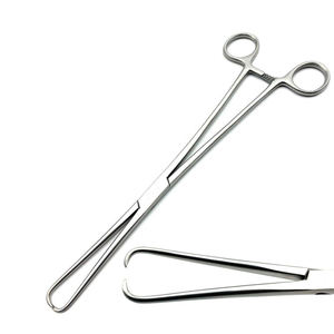 Pinces à pansements droites et courbées en acier inoxydable pour éponges chirurgicales, instruments de gynécologie - Product Image 3