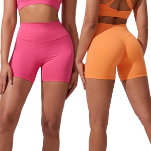 Ensemble de shorts pour femmes grande taille de haute qualité personnalisés, confortables, respirants, teints unis, shorts promotionnels - Product Image 5