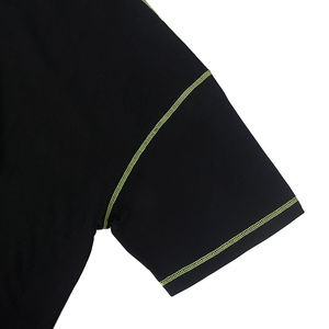 Camiseta de Algodón Extra Grande para Hombre con Logotipo Personalizado, Manga Corta, Cuello Redondo, Ribete en Contraste, Estampado Informal en la Parte Delantera - Product Image 2