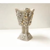 Encens Indien Long et Aromatique en Bois de Santal, Forme Carrée, en Résine Époxy de Luxe, Taille Personnalisée, Design Artistique Moderne et Antique en Maille, Style Arabe