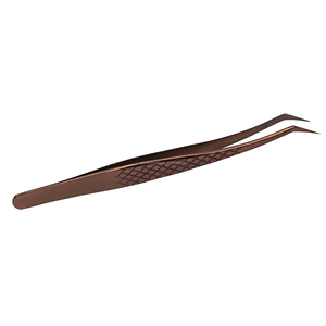Pinces à cils en acier inoxydable personnalisées de qualité supérieure avec pointe très fine pour extensions de cils volume - Product Image 2