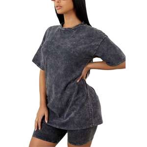 T-shirts pour hommes en coton 100% avec logo personnalisé, coupe ample, effet délavé, impression numérique, T-shirts Pro Club effet délavé pour hommes - Product Image 2