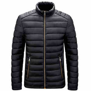 Custom High Quality Men's Summer Waterproof Breathable Quick Dry Long <b>Thin</b> Front <b>Puffer</b> <b>Jacket</b> Polyester Shell Wool Lining OEM - Product Image 3