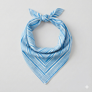 Pañuelo de Algodón Artesanal Tradicional con Motivos Culturales, Accesorio Cuadrado para la Cabeza, Moda Femenina, Exportación - Product Image 4
