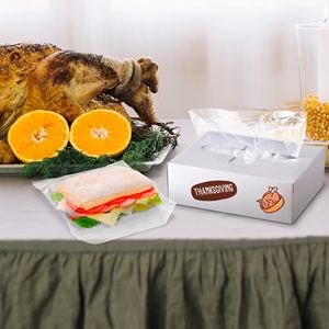 Fogli di plastica trasparente 10X10.75 pollici confezione 1000 involucri Sandwich pretagliati fogli di involucro di plastica per involucro Sandwich - Product Image 5