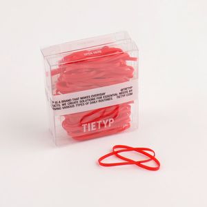 Élastiques à cheveux TIETYP, bandeaux en caoutchouc élastique, couleur unie, minimaliste, moderne, usage quotidien, pour femmes, emballage en carton, fabriqué en Corée - Product Image 1