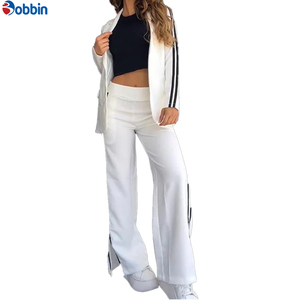 Conjuntos Deportivos para Mujer Más Vendidos, Moda de Invierno, Ropa Urbana para Mujer, Conjunto de 2 Piezas, Color Sólido Informal, Cintura Elástica - Product Image 1