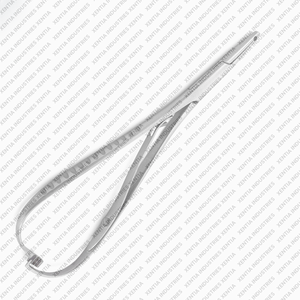 ที่จับเข็มจัดฟันสแตนเลสแบบมีรู พร้อมคีมตัดลวดจัดฟัน  อุปกรณ์ผ่าตัดทางทันตกรรม สแตนเลส OEM - Product Image 4