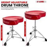 Siège de batterieur rembourré 4 pouces à 5 pieds, tabouret de guitare réglable pour musicien