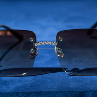 Nouvelle arrivée 925 argent personnalisé Moissanite diamant lunettes de soleil lunettes de soleil de haute qualité pour hommes femmes