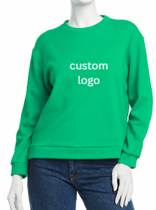 Sweat-shirt pour femme en coton 100% - Style streetwear de luxe - Surdimensionné - Brodé - Product Image 3