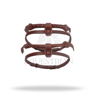 Ensemble de bridon en cuir KENT FARRINGTON avec rênes pour l'équitation anglaise et le saut d'obstacles