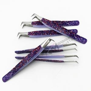 Pinces à cils RMI en acier inoxydable, pinces à cils et à sourcils à pointe fine, précision 10 mm de longueur - Product Image 2