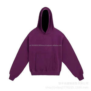 <b>American</b> High Street Wear Heavy Double Layer Boxy <b>Hoodie</b> 400 Gsm Unisex Thick 100% Cotton Two Faced Oversized Men Custom Hoodies - Product Image 3