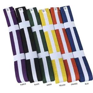 Cinturones de Artes Marciales Bordados con Logotipo Personalizado al por Mayor, para Taekwondo, Karate, Judo y BJJ, para Hombre - Product Image 2