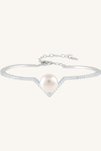 Brazalete de Perlas y Circonitas en Plata de Ley 92.5 KLSB-20553 - Product Image 2