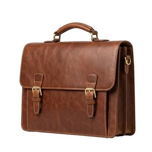 Genuine Leather Briefcase Laptop <b>Bag</b> Business Office Handbag Professional Attache Case Travel <b>Work</b> Messenger <b>Bag</b> Men 15.6 Inch - Product Image 5