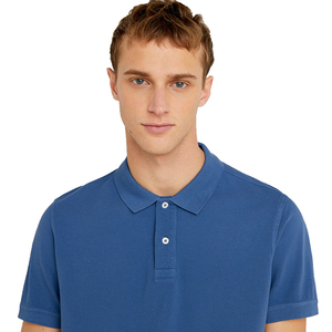 Camiseta Polo de Manga Corta para Hombre, Color Sólido, Estilo Casual, con Costuras, para Verano - Product Image 6