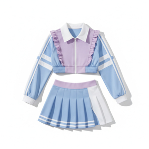 Tenues de cheerleading durables à haute élasticité, ensemble de cheerleaders professionnel en sublimation, tenue d'équipe de cheerleading pour filles, All Star Cheer Team - Product Image 2