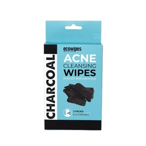 100% Bamboo Charcoal Fabric Mint Fragrance Feminine Anti-Acne Wipes for Adult Skin Care - Product Image 2