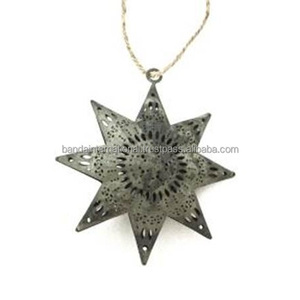 <b>Iron</b> Hanging Decorative Item With Silver Finished For Home Decoration And Other Christmas Decoration - Product Image 2