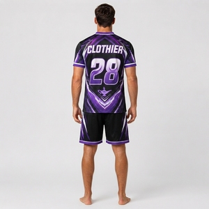 ผ้าแห้งเร็ว สวมใส่สบาย กระชับรูปร่าง ทนทานด้วยการเย็บอย่างดี เสื้อผ้ากีฬาคุณภาพสูงแบบซับลิเมชั่น พร้อมคุณสมบัติการระบายความชื้น - Product Image 2