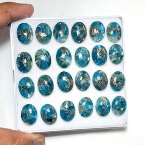 พลอยอะพาไทต์ทองแดงทรงหลังเบี้ยสำหรับทำเครื่องประดับ - Product Image 3